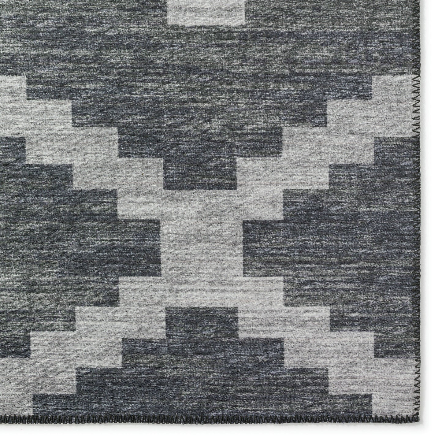 Indoor/Outdoor Sedona SN9 Midnight Washable 2'3" x 7'6" Runner Rug