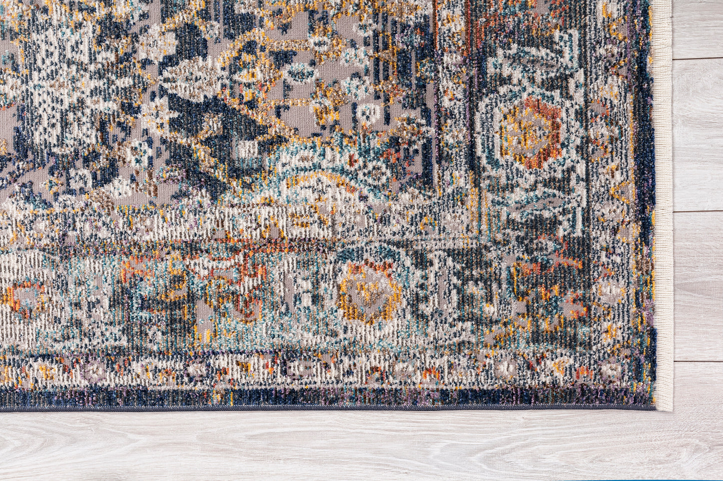 Kaleen Soren Collection Light Denim Throw Rug 1'8" x 2'6"