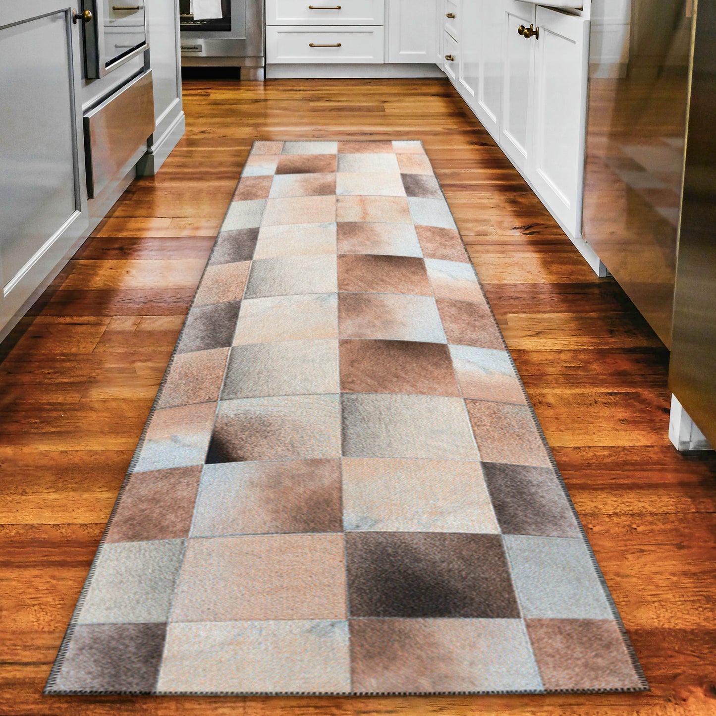 Indoor/Outdoor Stetson SS10 Khaki Washable 2'3" x 10' Runner Rug