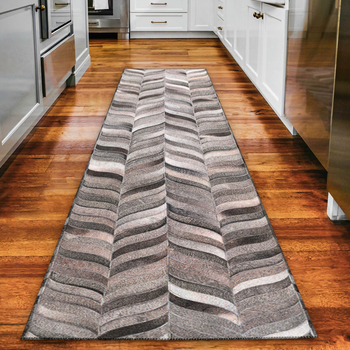 Indoor/Outdoor Stetson SS11 Flannel Washable 2'3" x 7'6" Runner Rug