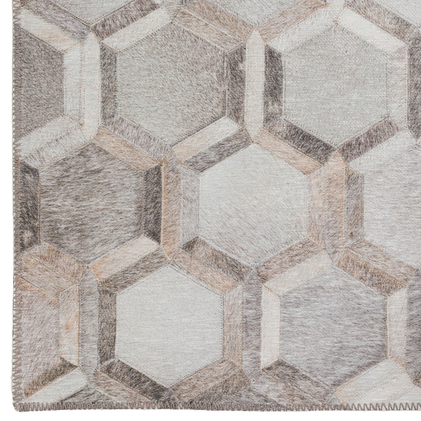 Indoor/Outdoor Stetson SS1 Flannel Washable 2'3" x 10' Runner Rug