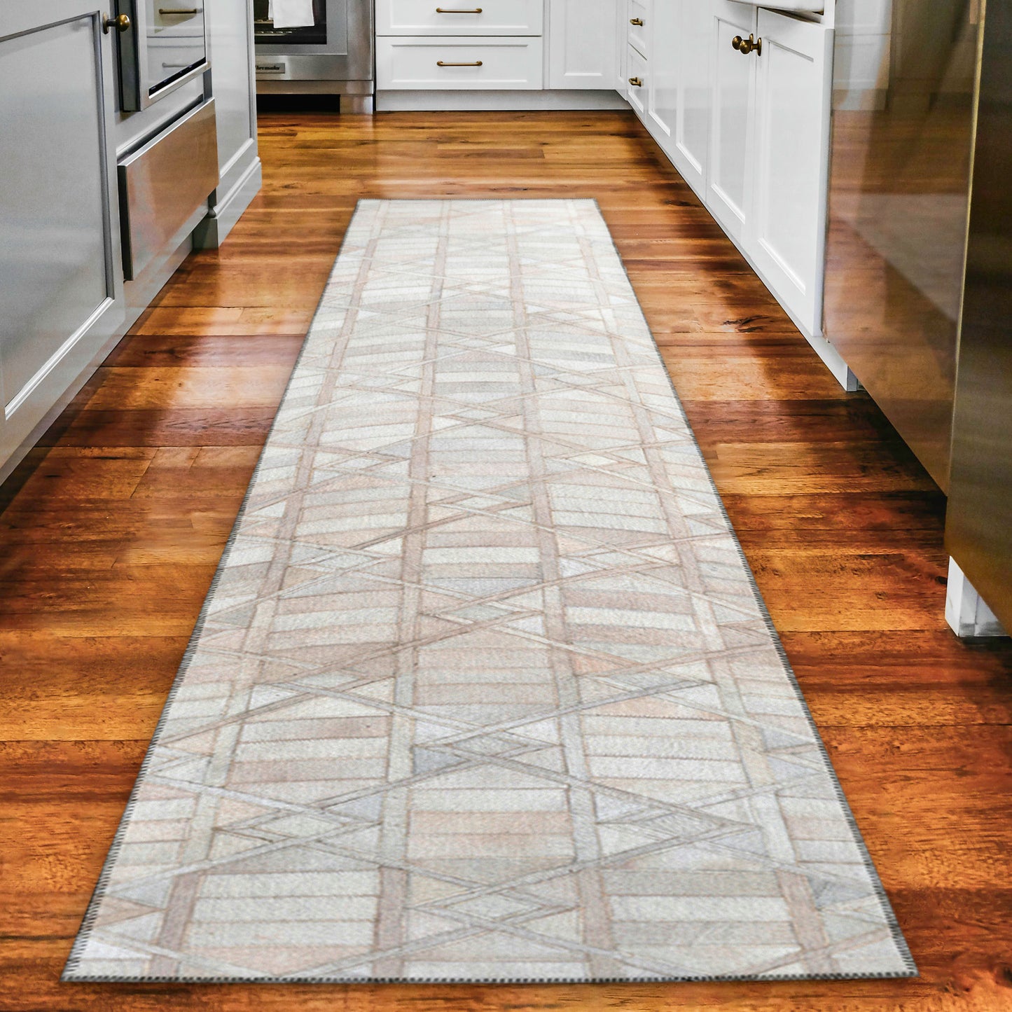 Indoor/Outdoor Stetson SS4 Linen Washable 2'3" x 12' Runner Rug