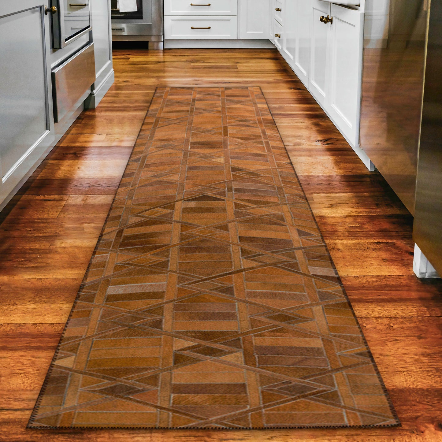 Indoor/Outdoor Stetson SS4 Spice Washable 2'3" x 12' Runner Rug