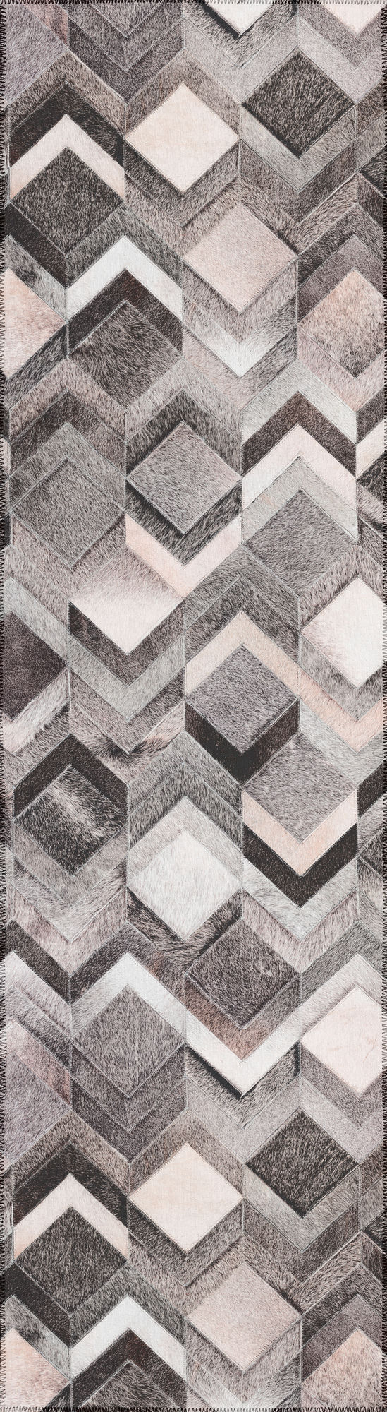Indoor/Outdoor Stetson SS5 Flannel Washable 2'3" x 10' Runner Rug
