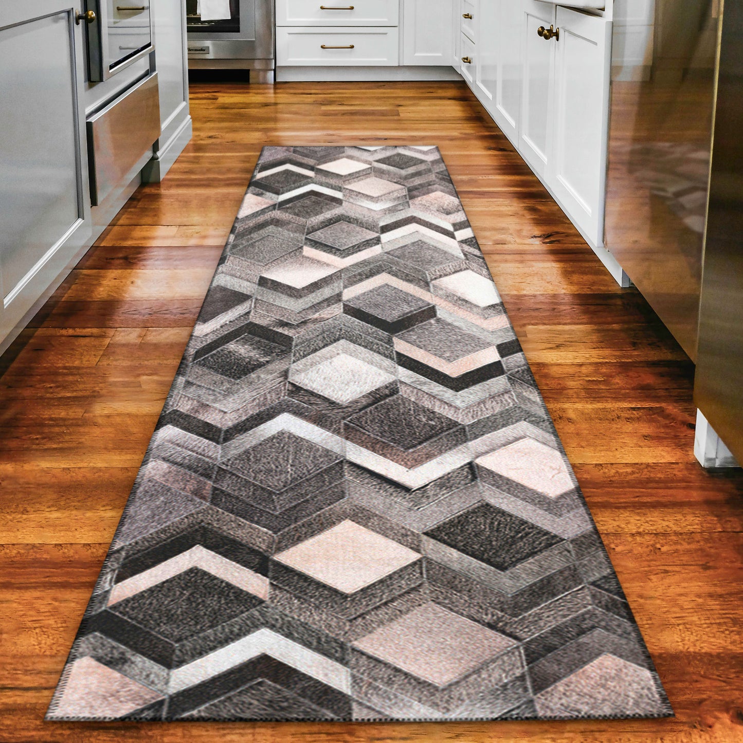 Indoor/Outdoor Stetson SS5 Flannel Washable 2'3" x 7'6" Runner Rug