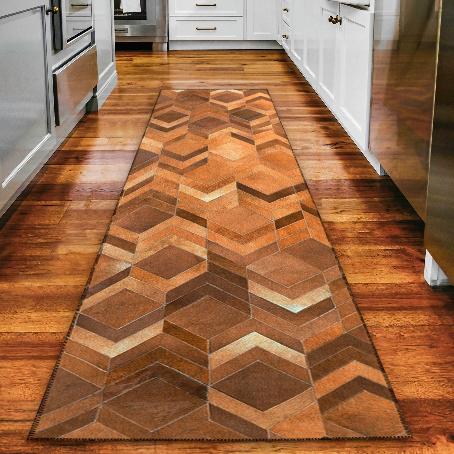 Indoor/Outdoor Stetson SS5 Spice Washable 2'3" x 12' Runner Rug