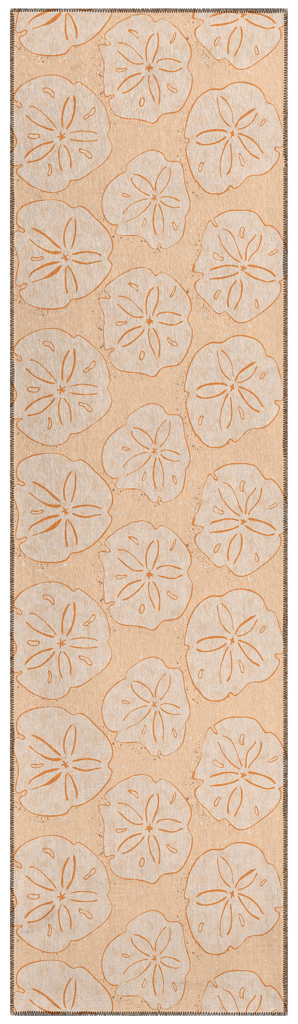 Indoor/Outdoor Seabreeze SZ10 Peach Washable 2'3" x 7'6" Runner Rug