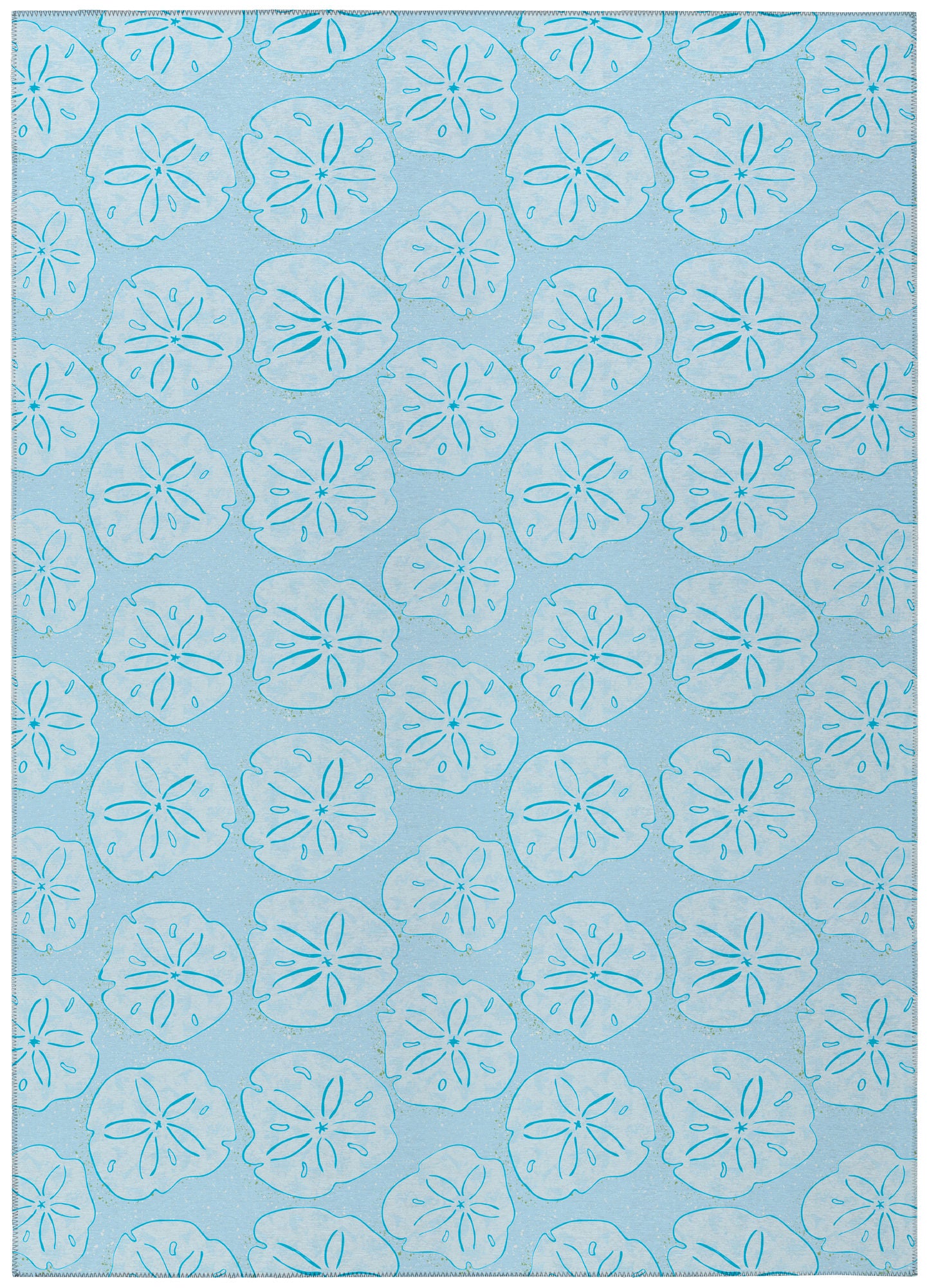 Indoor/Outdoor Seabreeze SZ10 Sky Washable 10' x 14' Rug