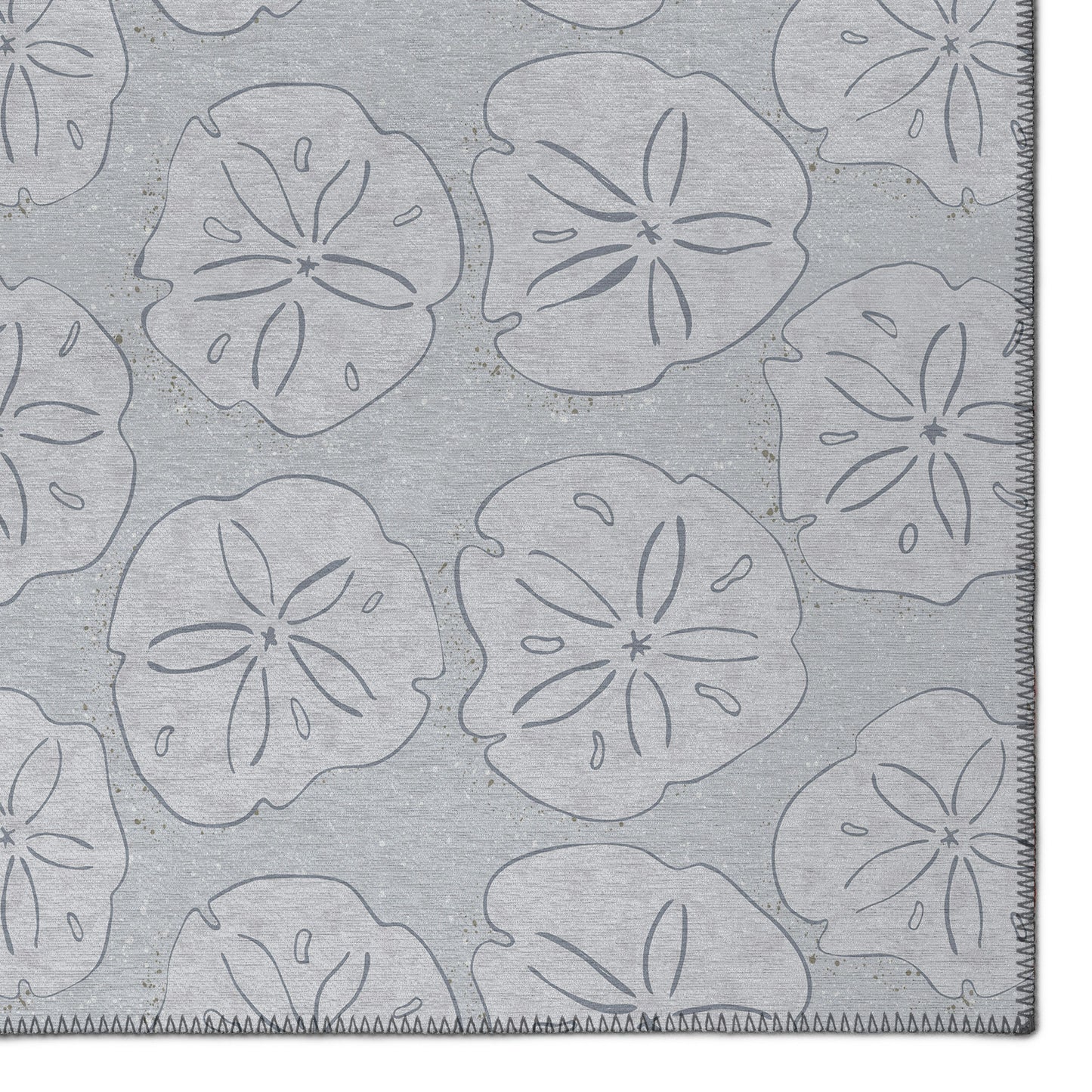 Indoor/Outdoor Seabreeze SZ10 Silver Washable 2'3" x 7'6" Runner Rug
