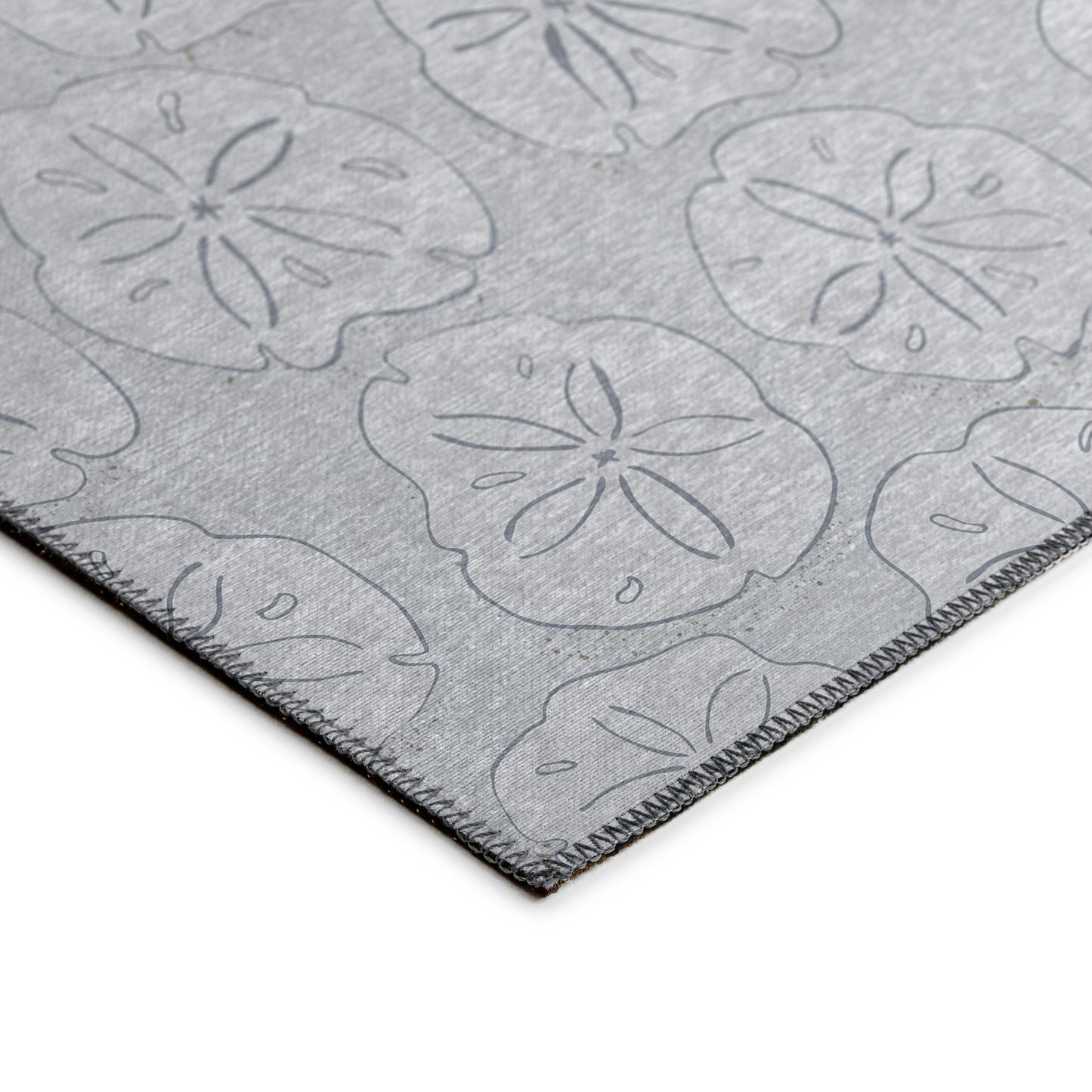 Indoor/Outdoor Seabreeze SZ10 Silver Washable 2'3" x 7'6" Runner Rug