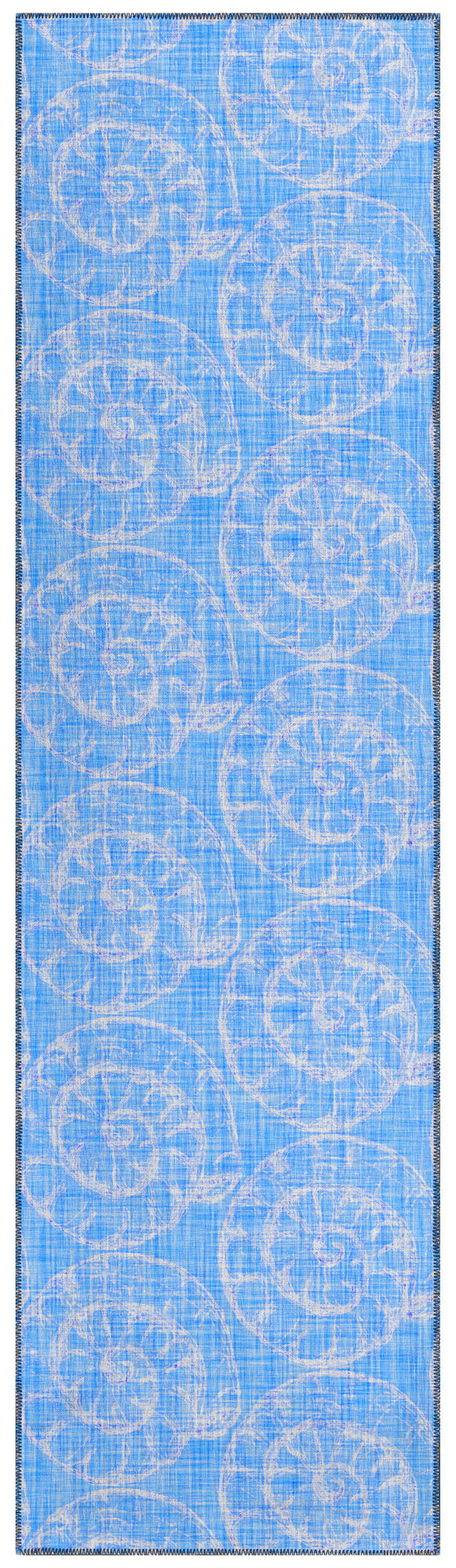 Indoor/Outdoor Seabreeze SZ11 Cobalt Washable 2'3" x 7'6" Runner Rug