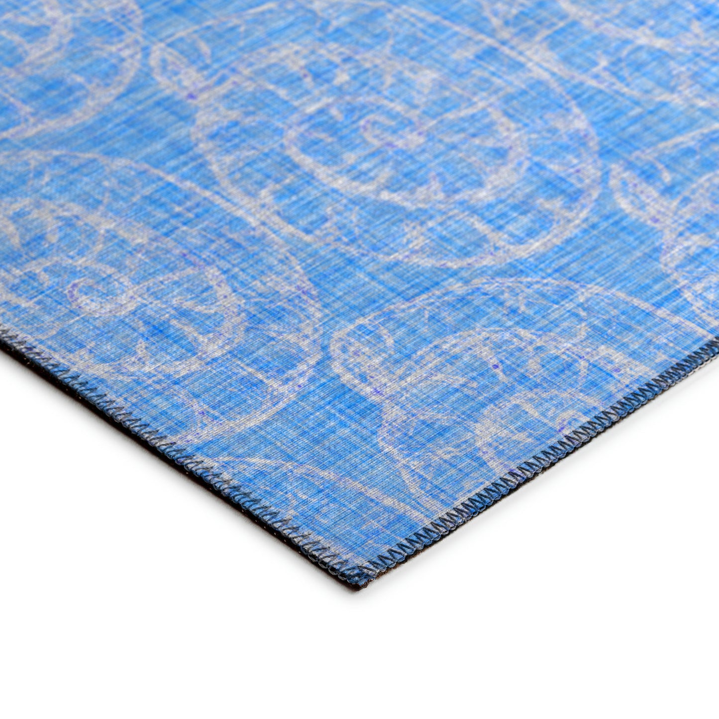 Indoor/Outdoor Seabreeze SZ11 Cobalt Washable 2'3" x 7'6" Runner Rug