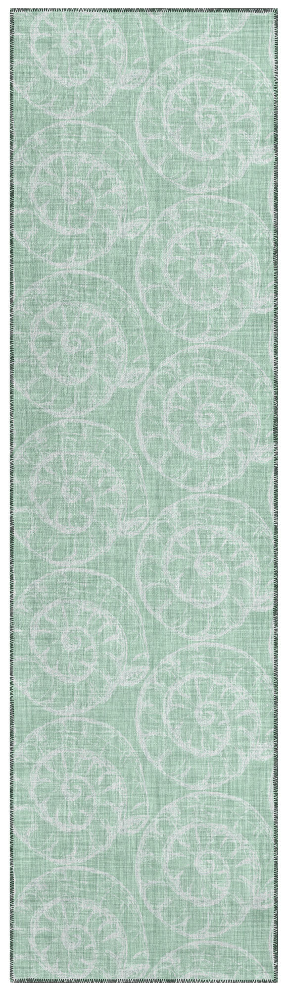 Indoor/Outdoor Seabreeze SZ11 Sage Washable 2'3" x 7'6" Runner Rug