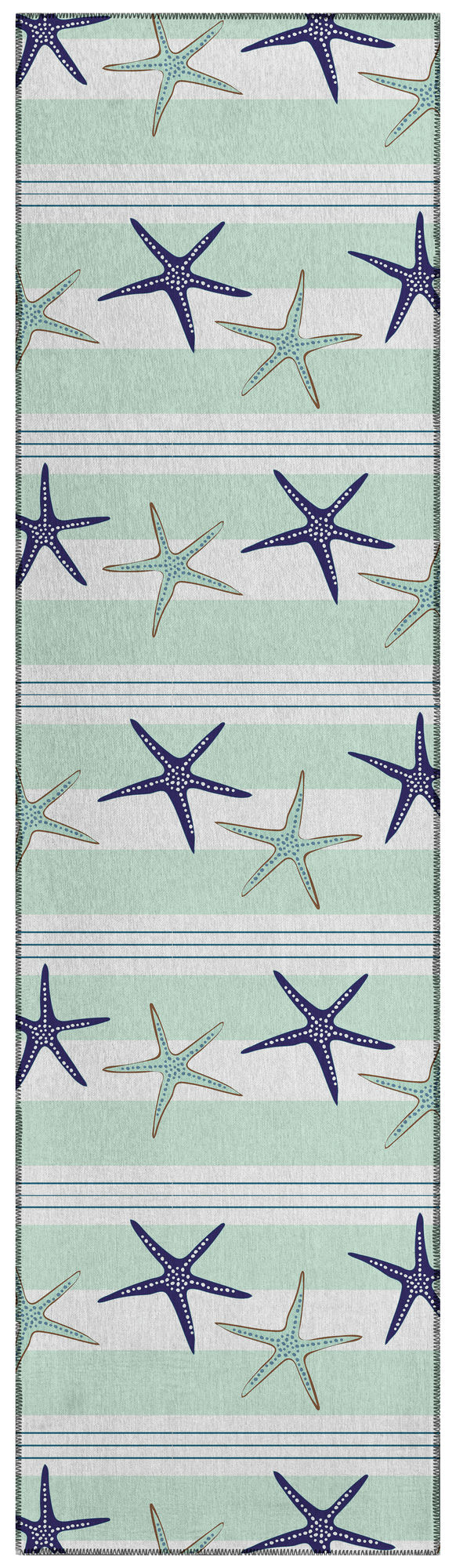 Indoor/Outdoor Seabreeze SZ12 Mist Washable 2'3" x 7'6" Runner Rug