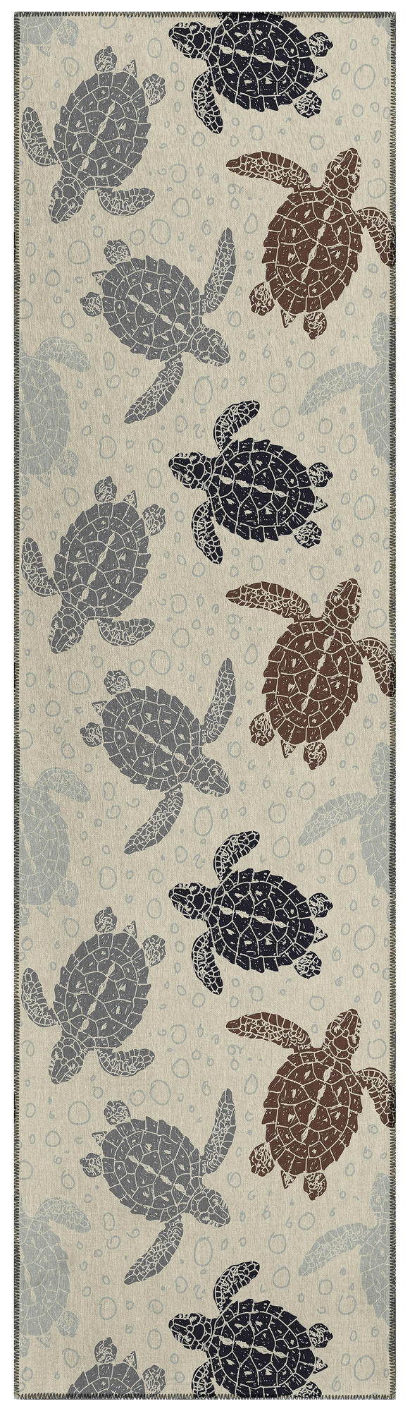 Indoor/Outdoor Seabreeze SZ13 Beige Washable 2'3" x 7'6" Runner Rug