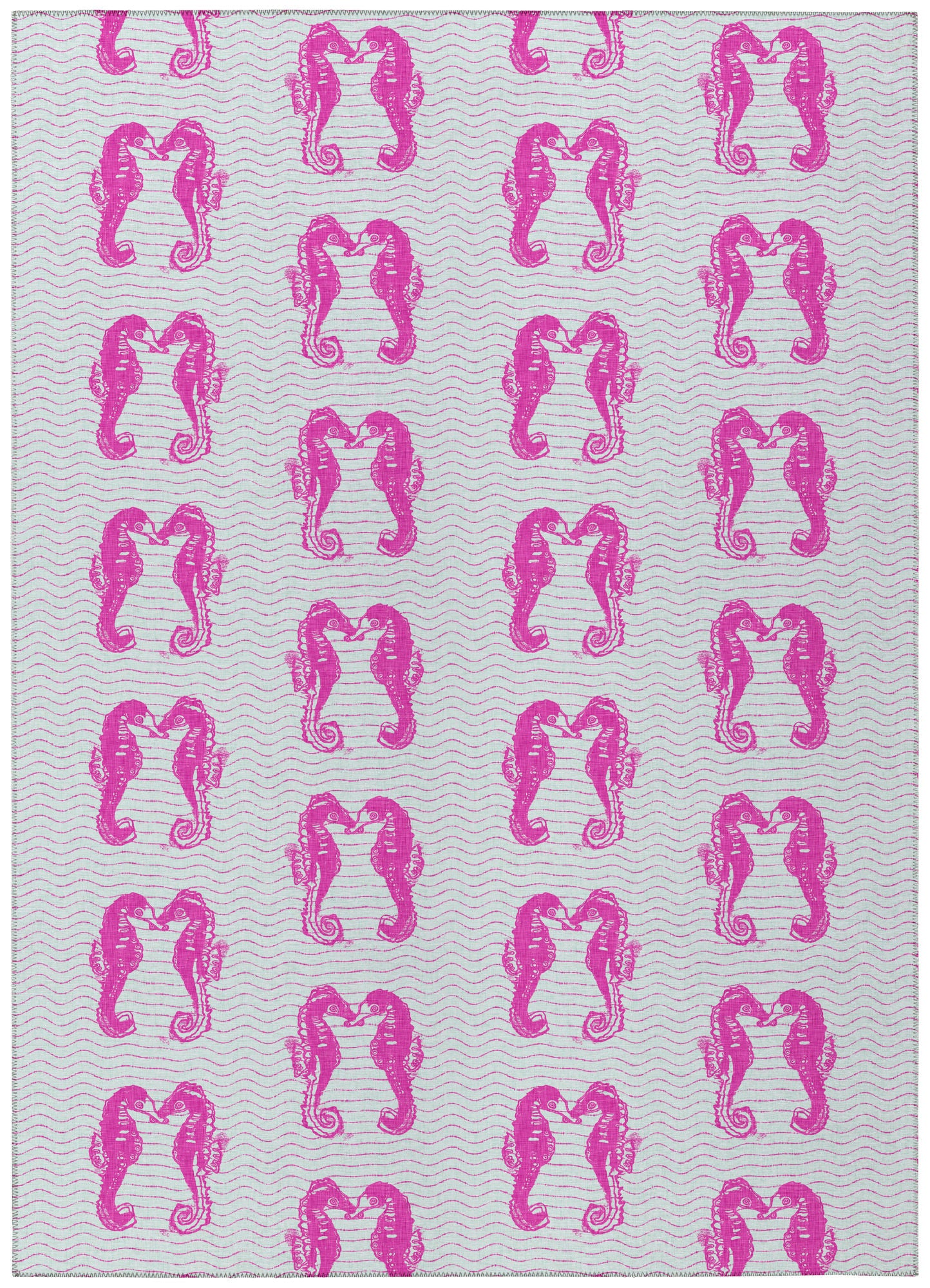 Indoor/Outdoor Seabreeze SZ15 Flamingo Washable 10' x 14' Rug