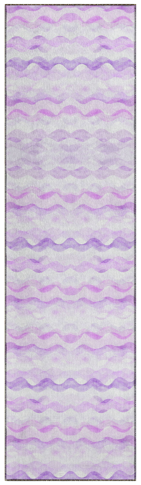 Indoor/Outdoor Seabreeze SZ16 Violet Washable 2'3" x 7'6" Runner Rug