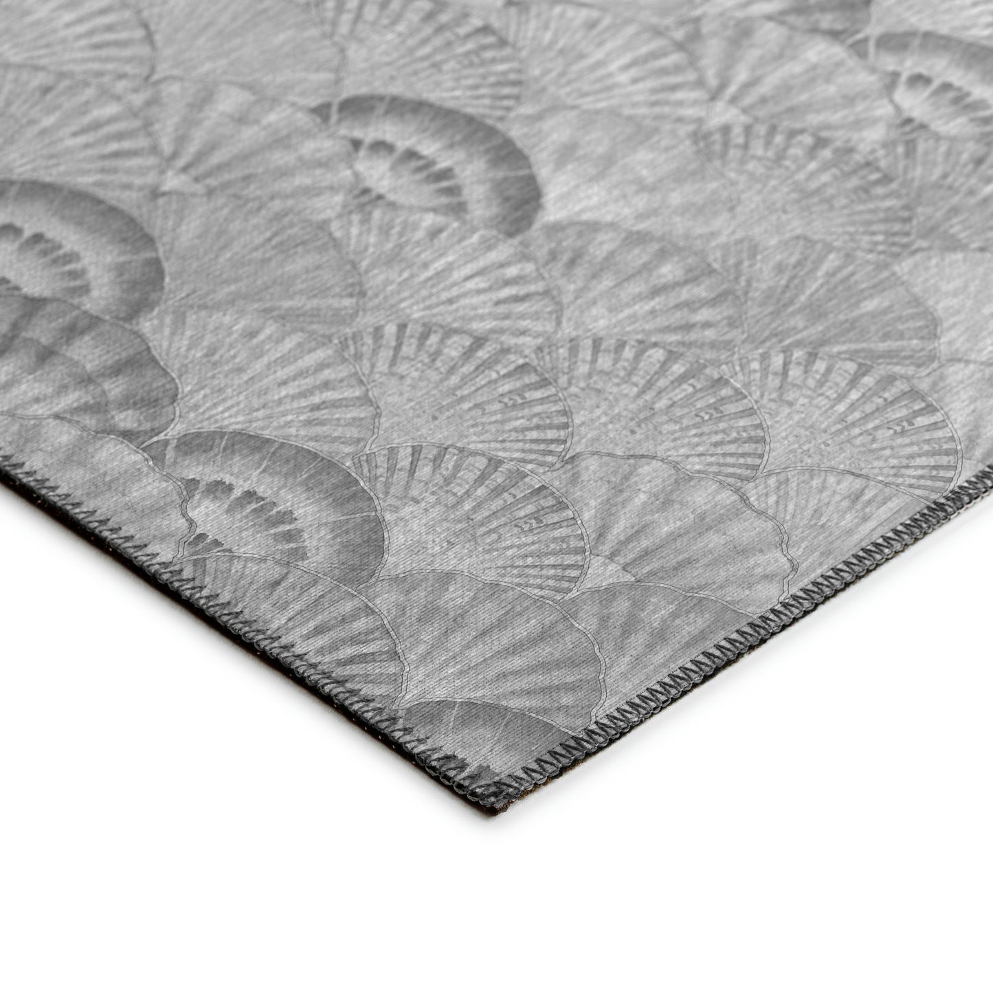 Indoor/Outdoor Seabreeze SZ2 Silver Washable 2'3" x 7'6" Runner Rug