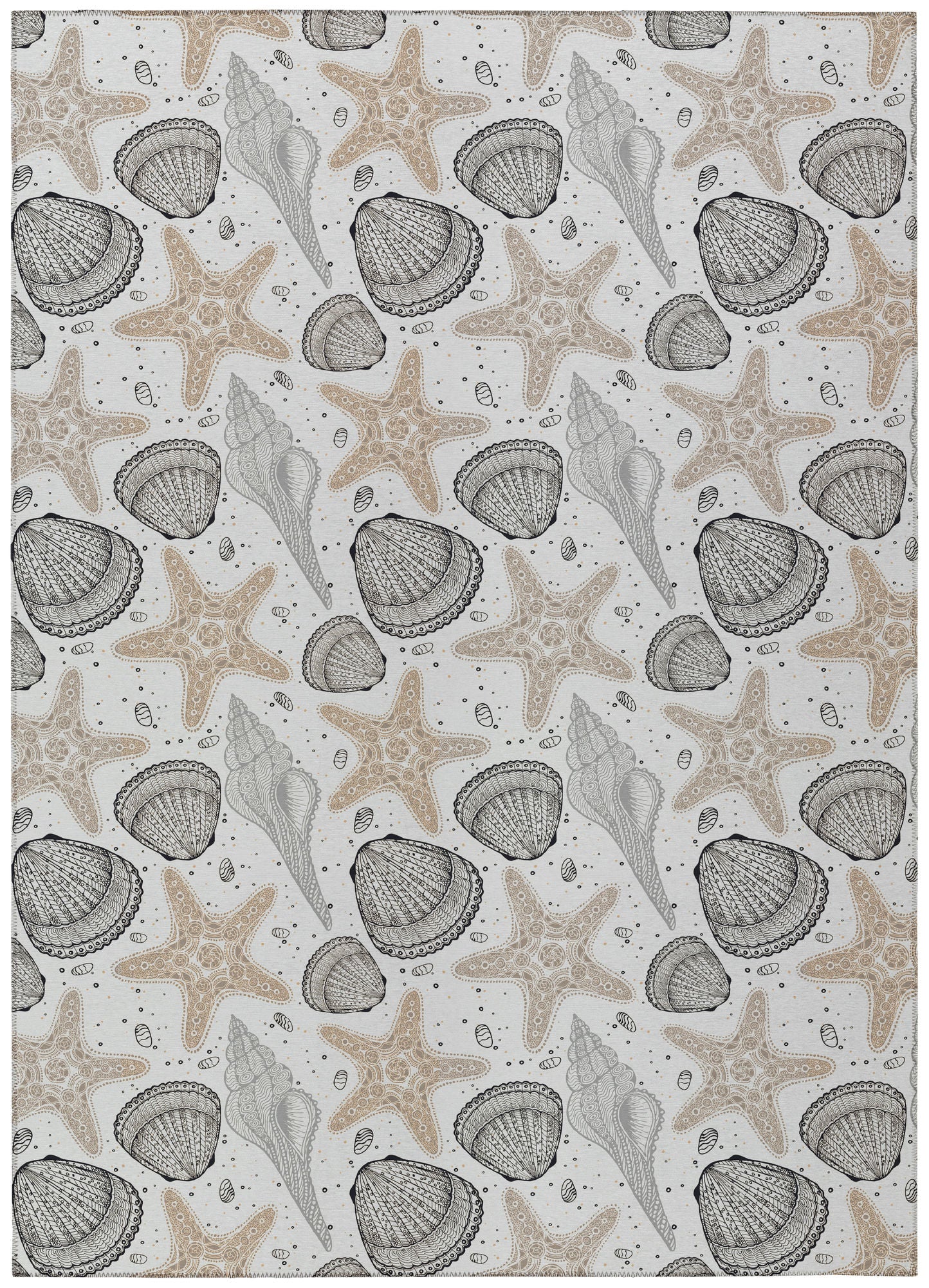 Indoor/Outdoor Seabreeze SZ4 Silver Washable 10' x 14' Rug
