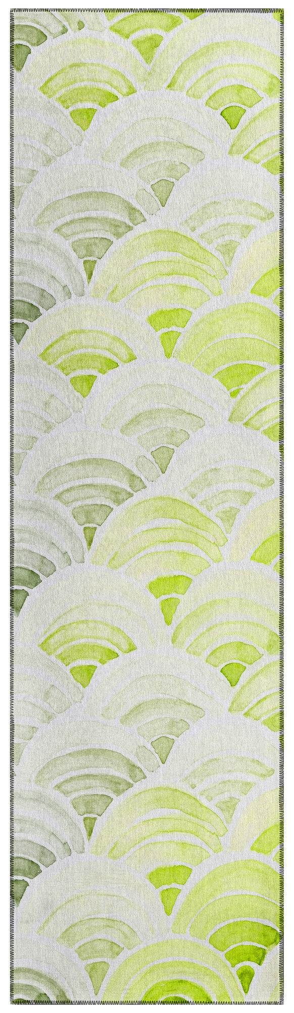 Indoor/Outdoor Seabreeze SZ5 Lime-In Washable 2'3" x 7'6" Runner Rug