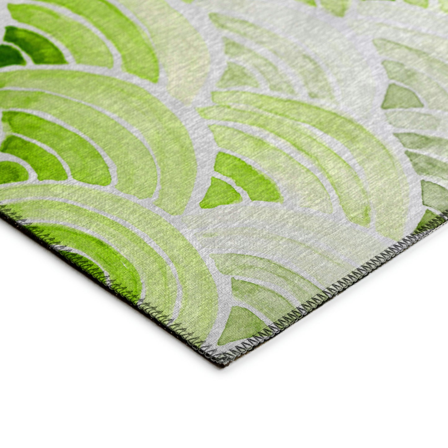 Indoor/Outdoor Seabreeze SZ5 Lime-In Washable 2'3" x 7'6" Runner Rug