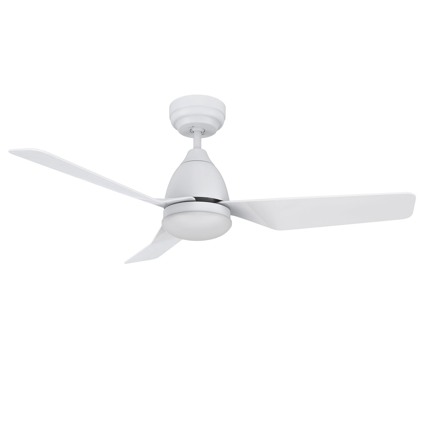 Roque 44 Inch 3-Blade Smart Ceiling Fan - White