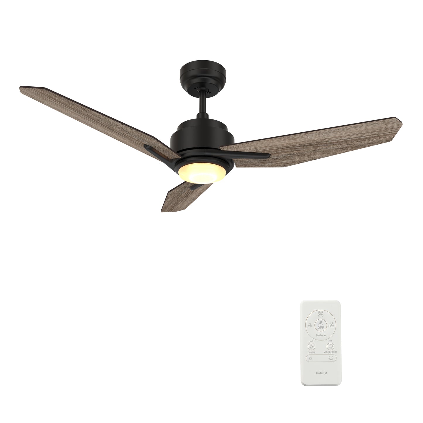 Tracer 48 Inch 3-Blade Smart Ceiling Fan - Black