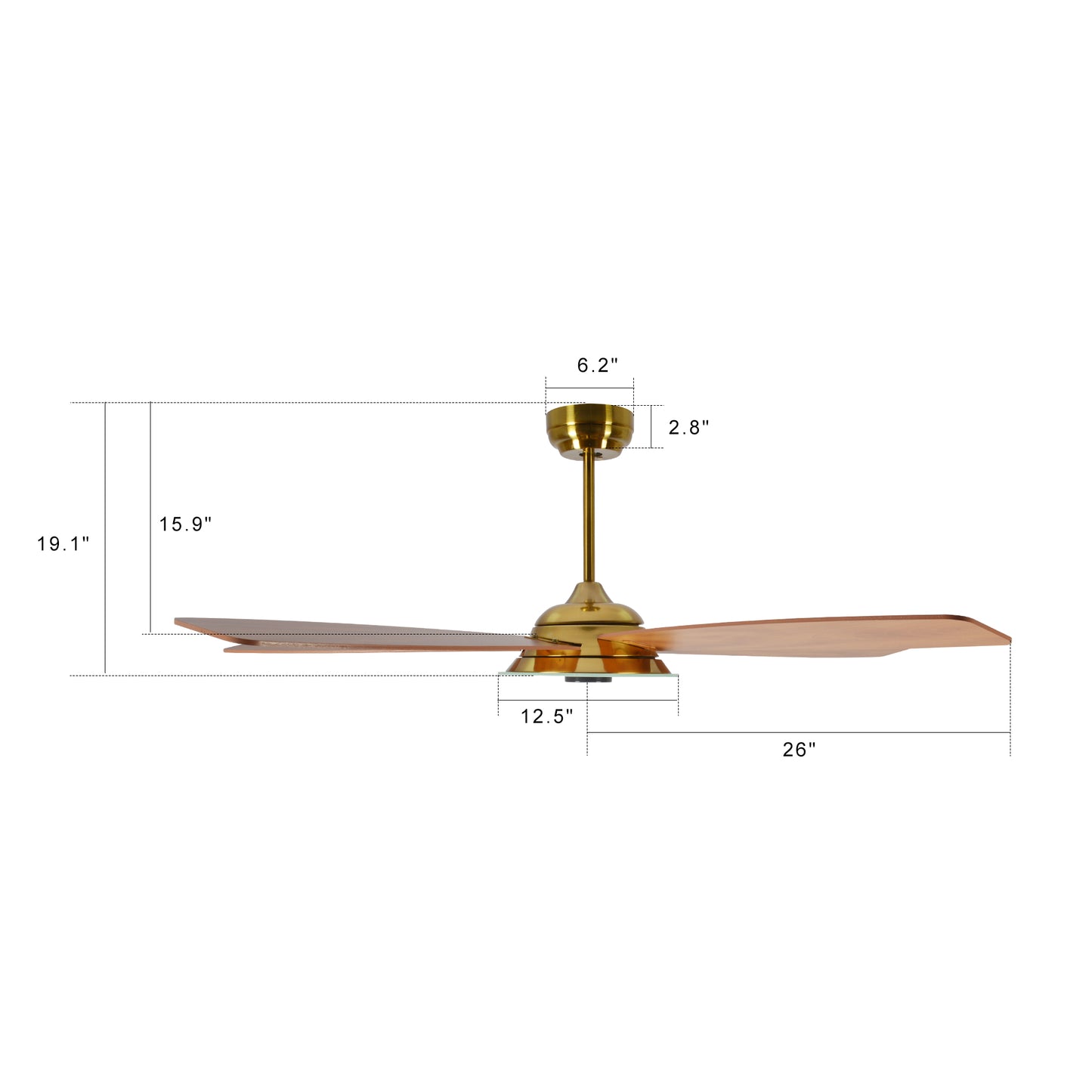 Journey 52-Inch Indoor/Outdoor Smart Ceiling Fan - Amber