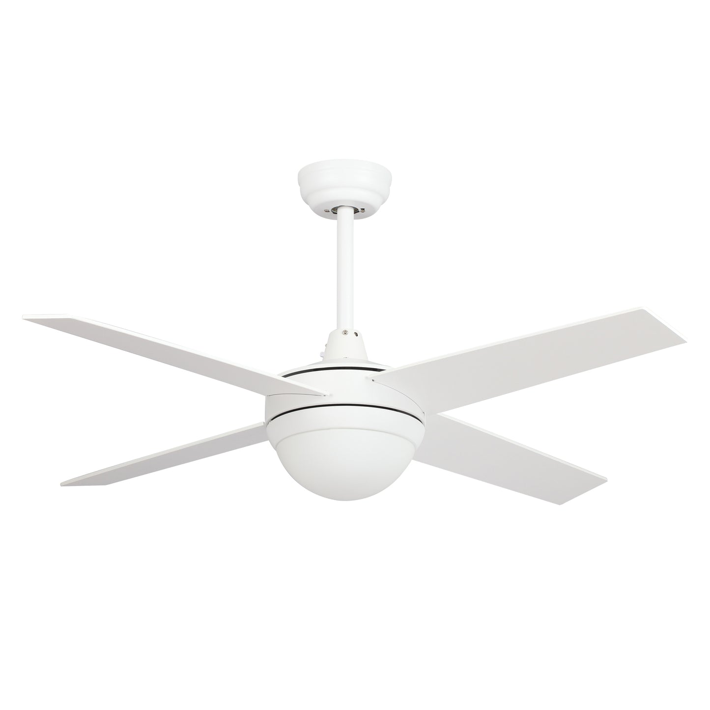 Neva 48 Inch 4-Blade Smart Ceiling Fan - White