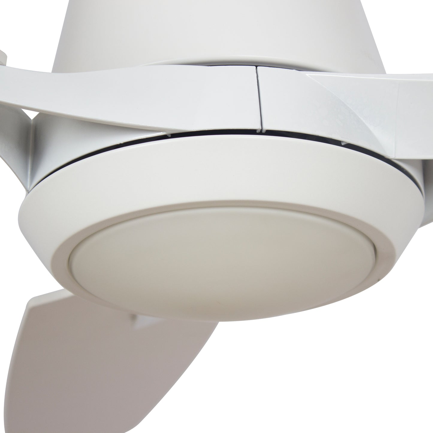Eunoia 52 Inch 3-Blade Smart Ceiling Fan - White