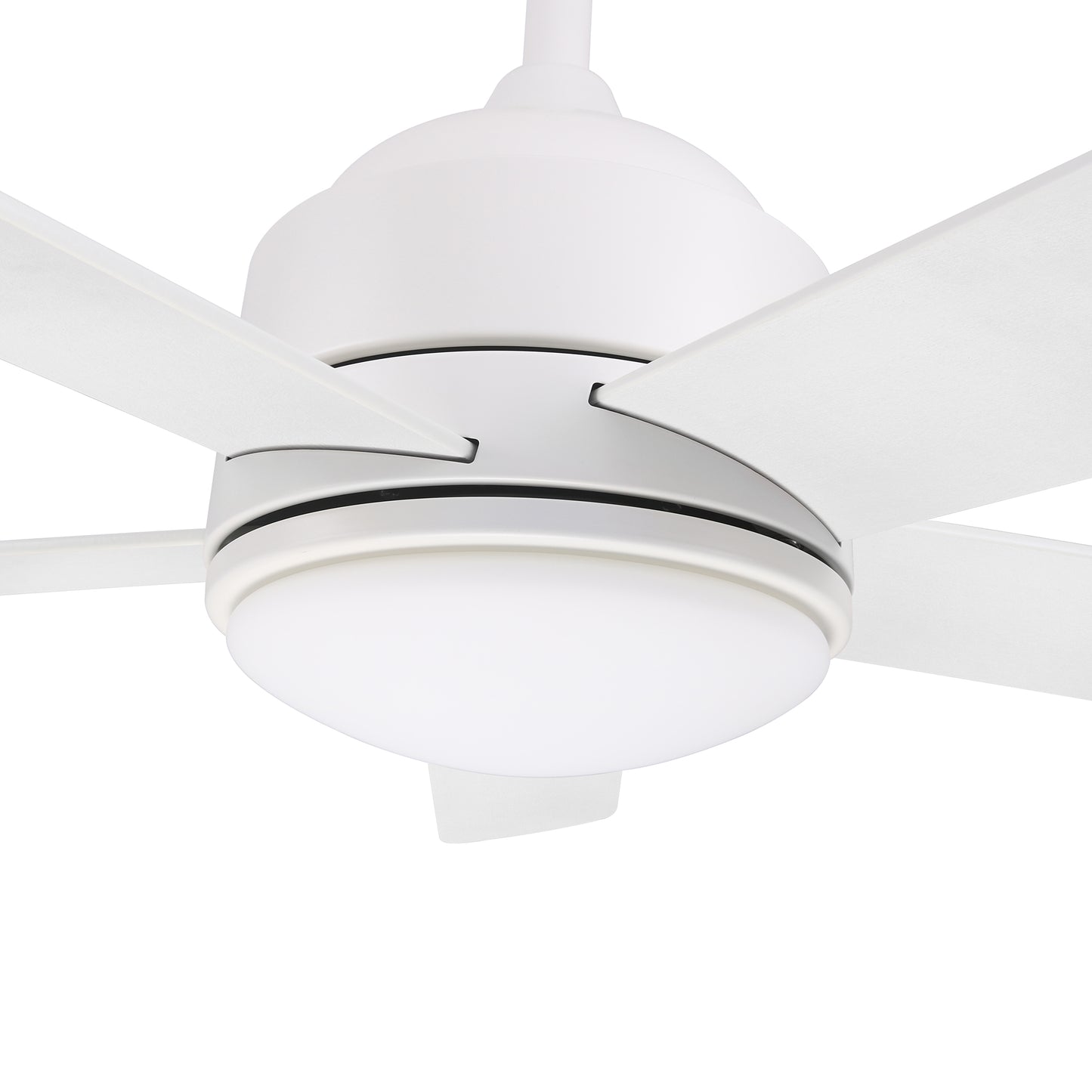 Simoy 52 Inch 5-Blade Smart Ceiling Fan - White