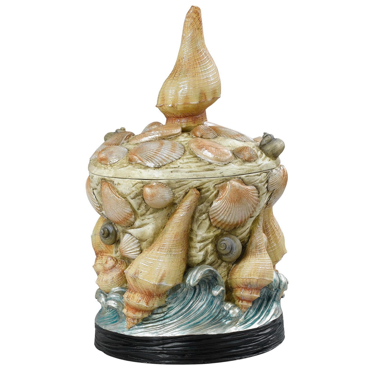Multi color Eggshell, blue Seashell box - Vase