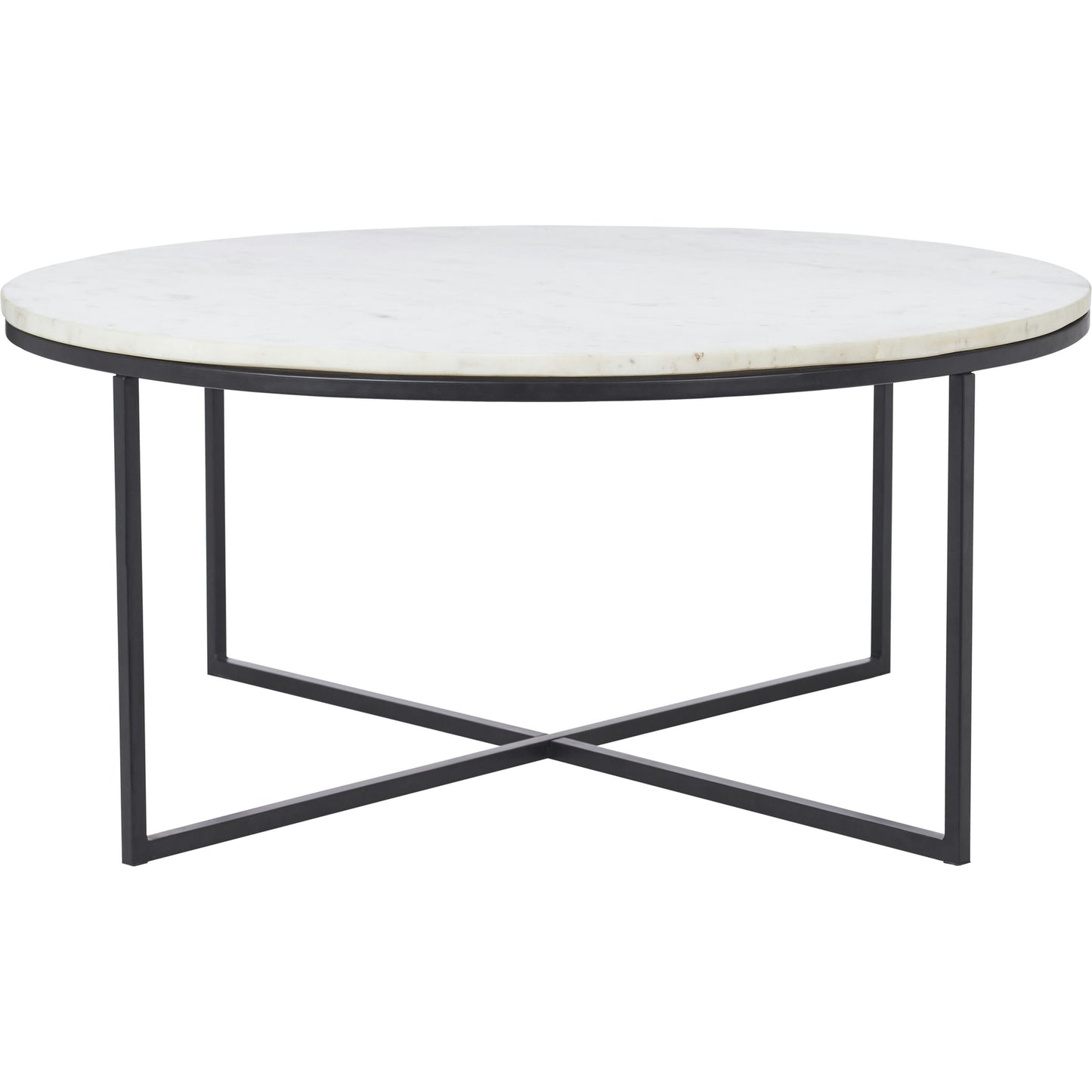 Livia Matte Black Iron Coffee Table