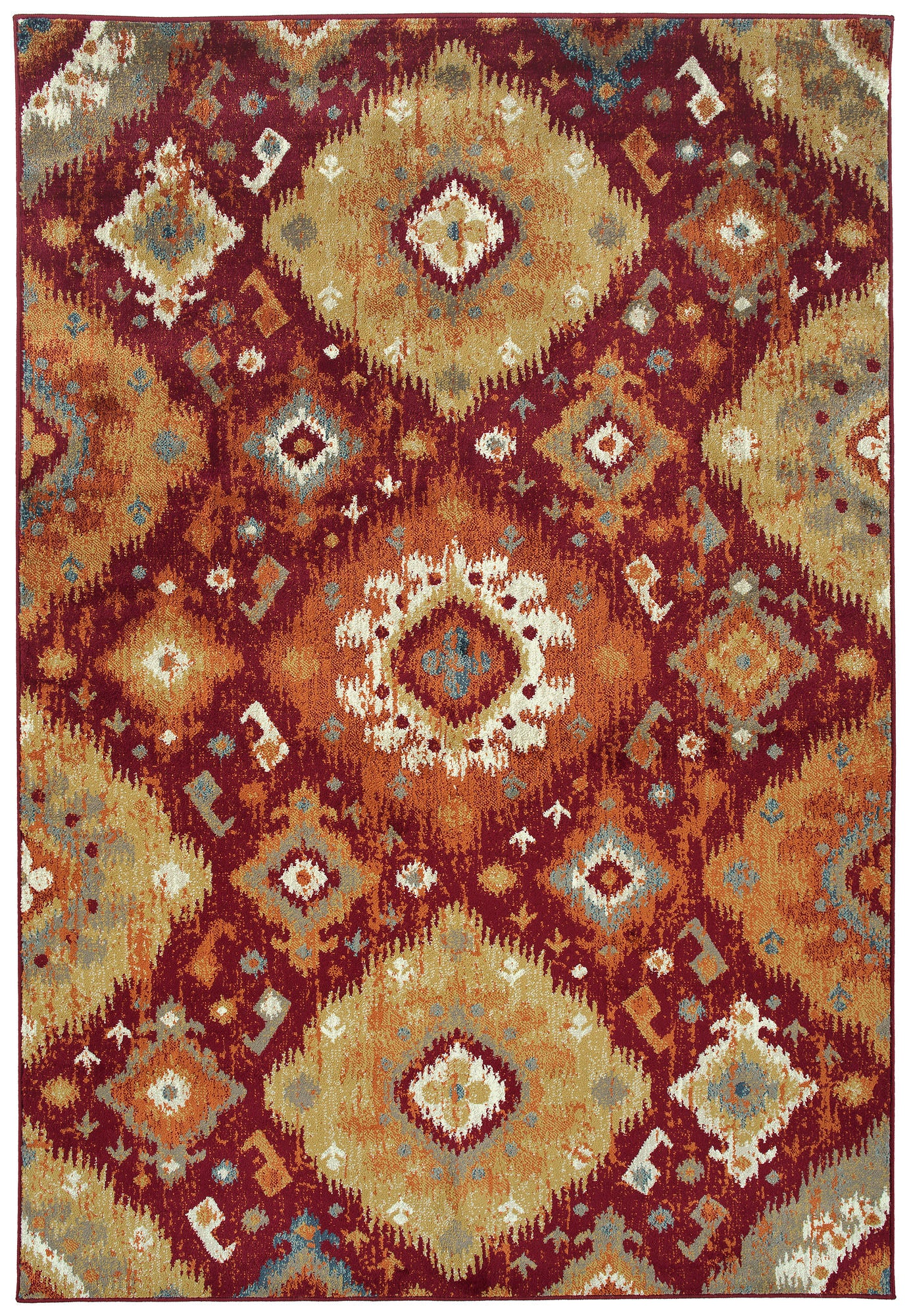 Kaleen Tallah Collection Light Red Area Rug 4'11" x 7'10"