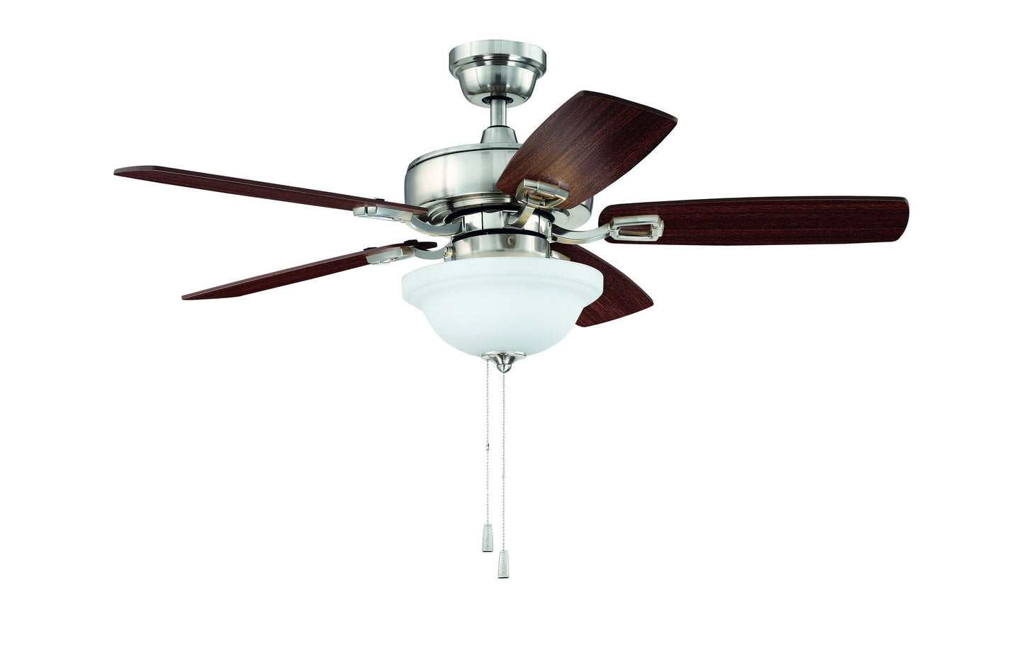 42" Twist N Click Ceiling Fan in Brushed Polished Nickel