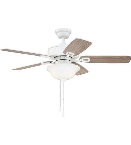 42" Twist N Click Ceiling Fan in White