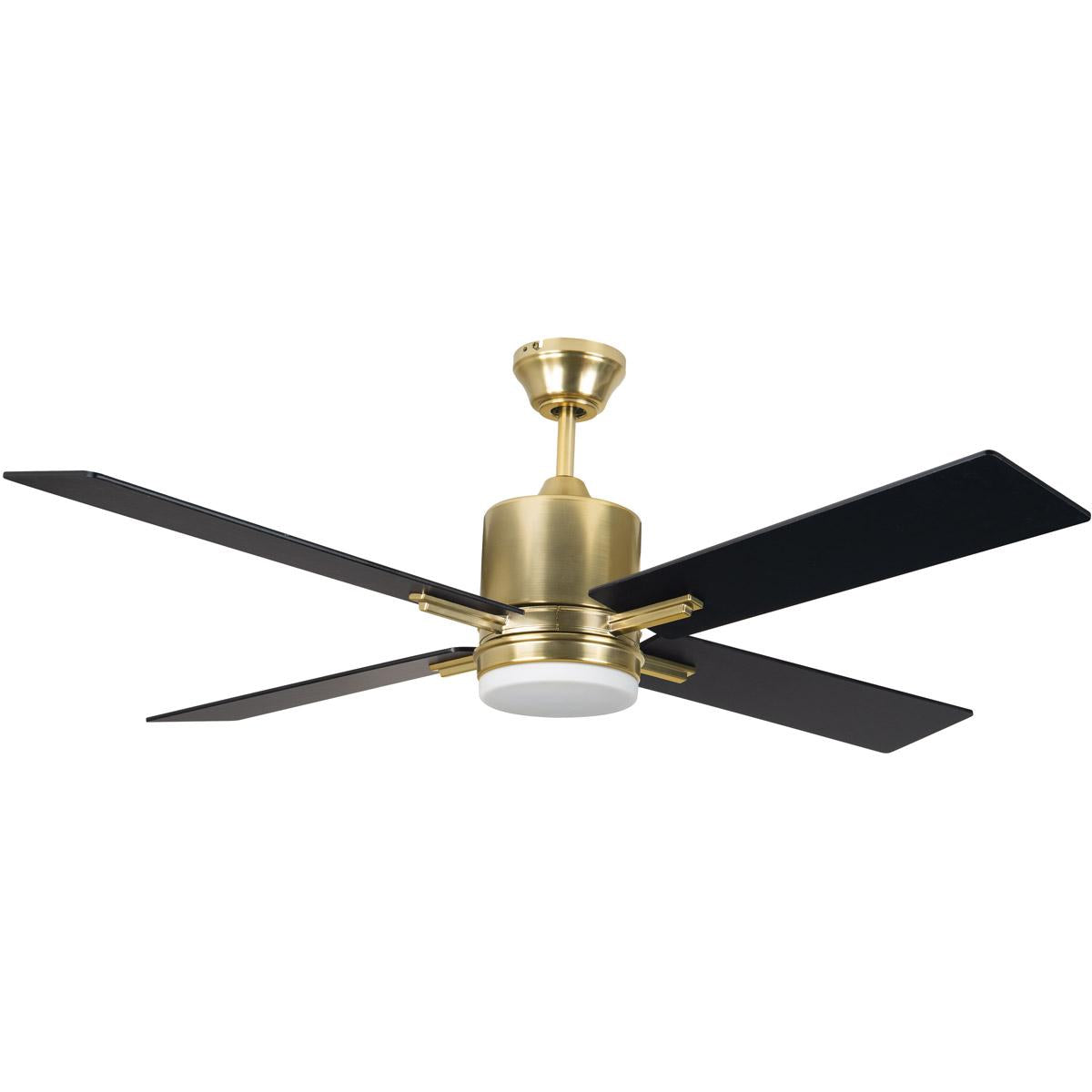 52" Teana Ceiling Fan in Satin Brass, TEA52SB4