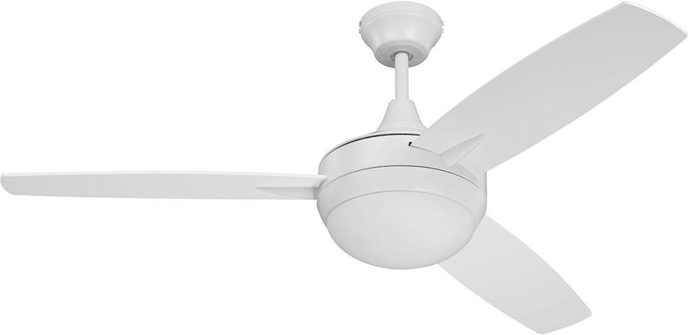 52" Targas Ceiling Fan in White