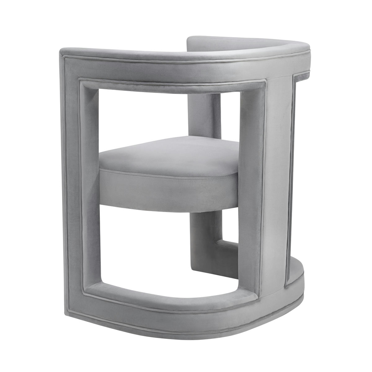 TOV Furniture Ada Grey Velvet Chair