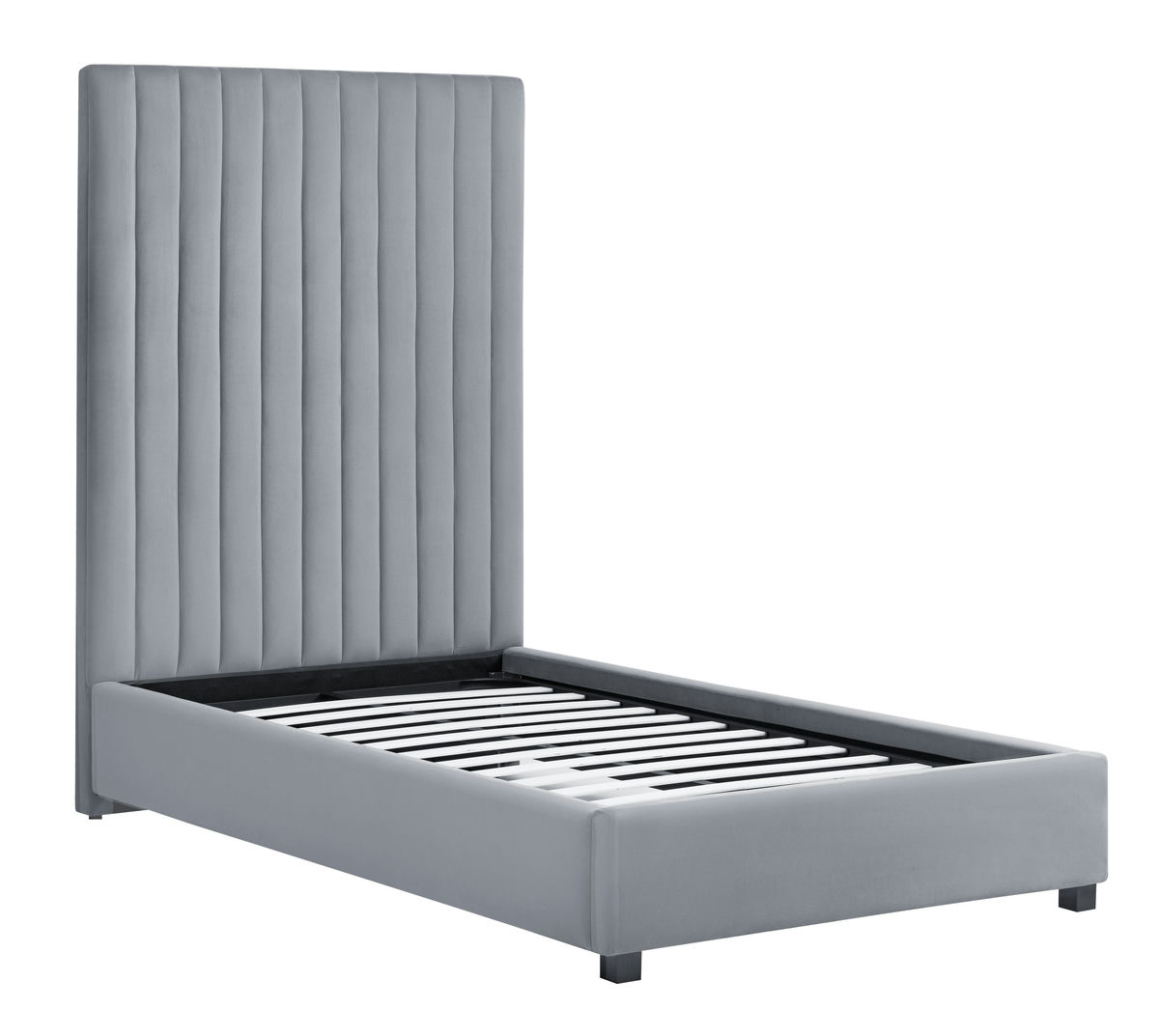 TOV Furniture Arabelle Grey Bed Twin