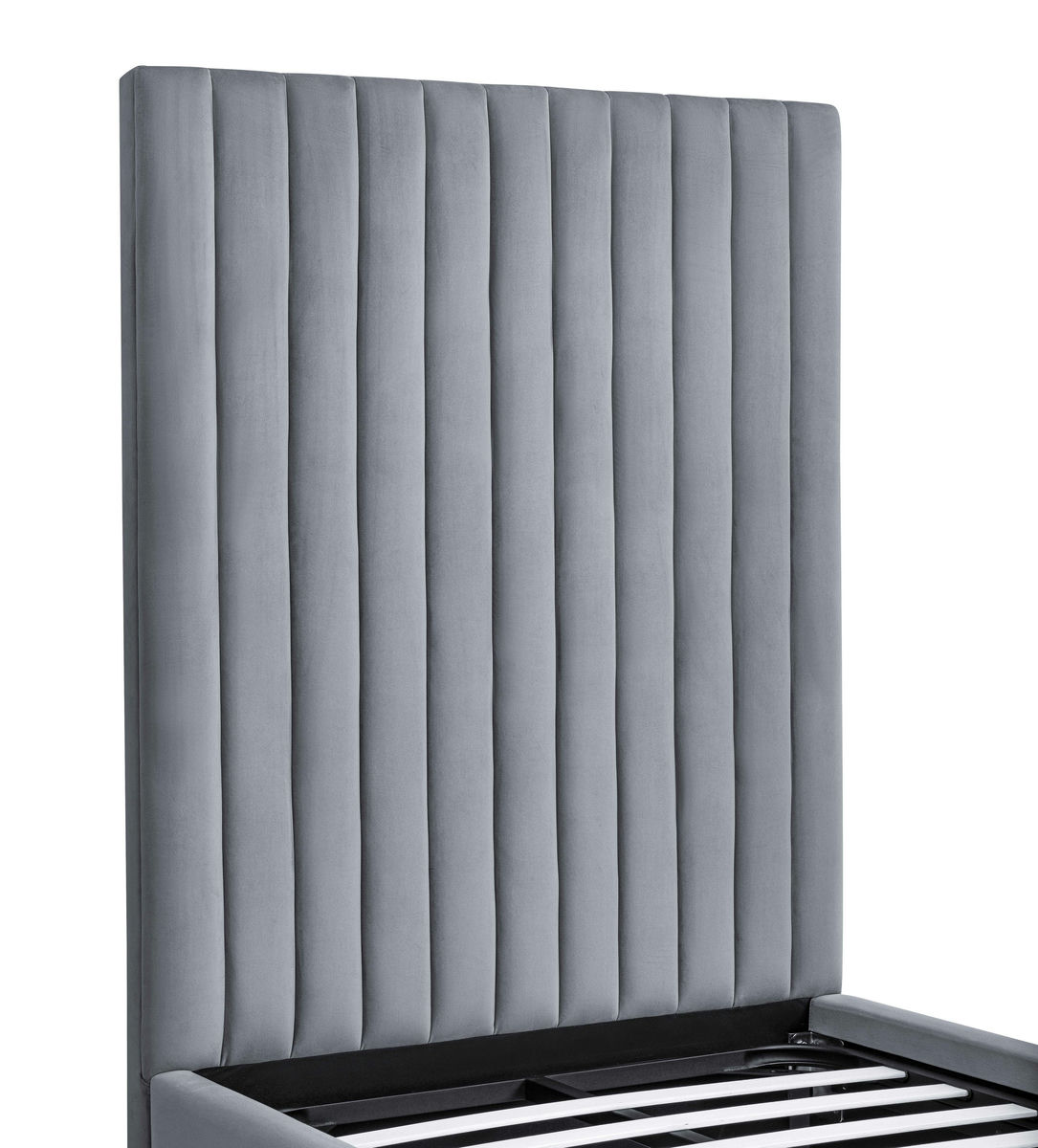 TOV Furniture Arabelle Grey Bed Twin