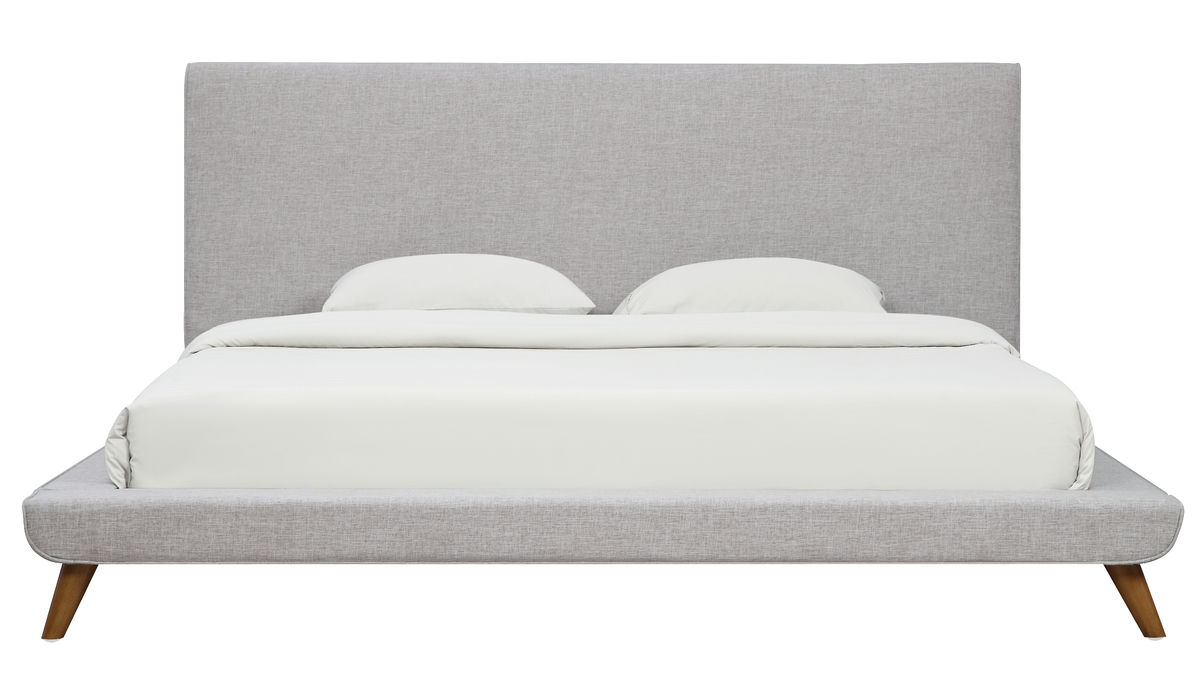 TOV Furniture Nixon Beige Linen Bed in Queen Size