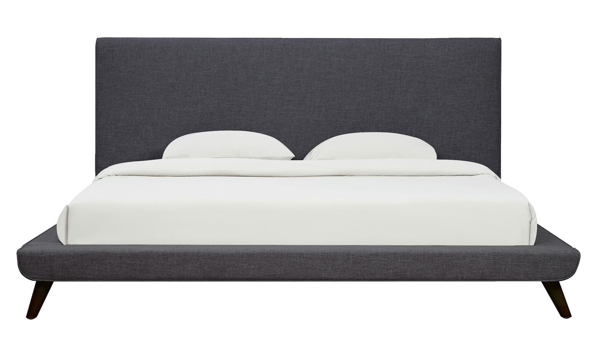 TOV Furniture Nixon Grey Linen Bed in Queen