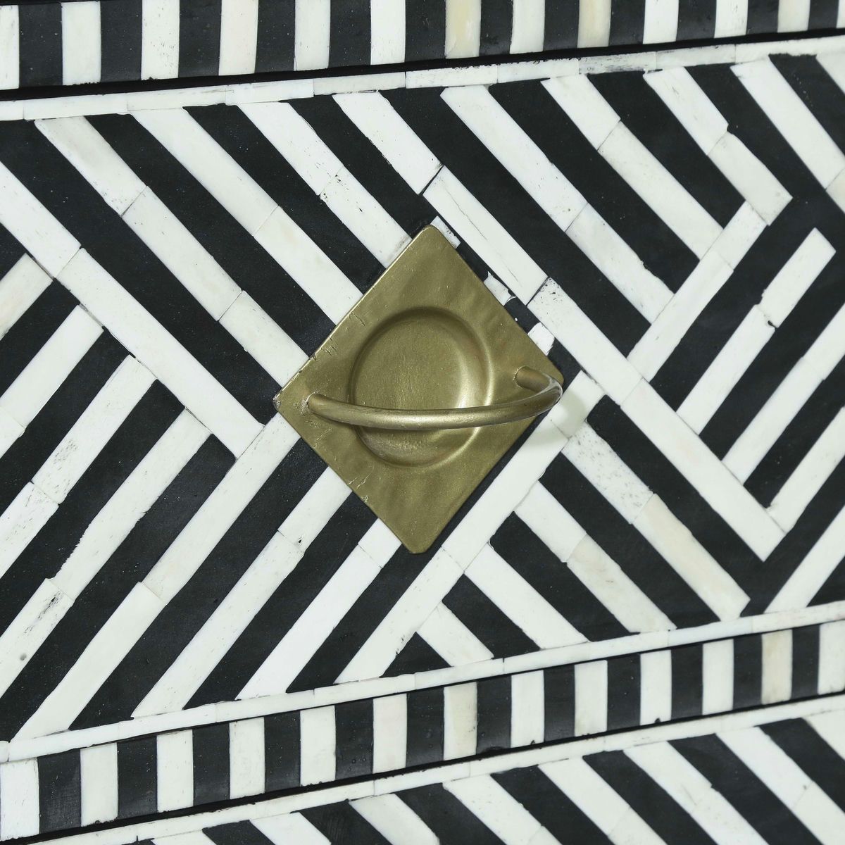 TOV Furniture Kadiri Black and White Bone Inlay Dresser