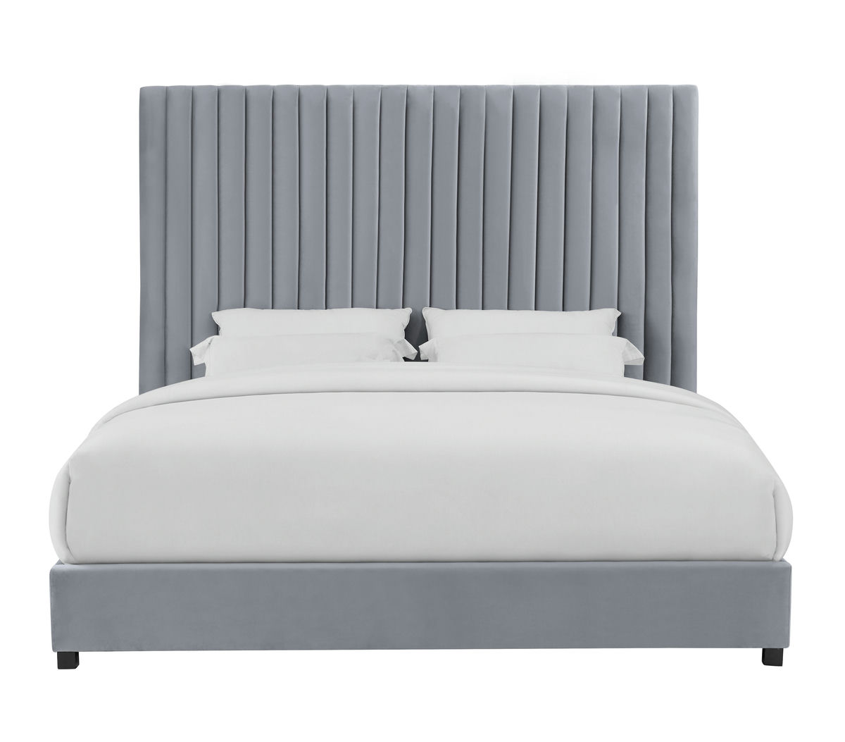 TOV Furniture Arabelle Grey Bed in Queen