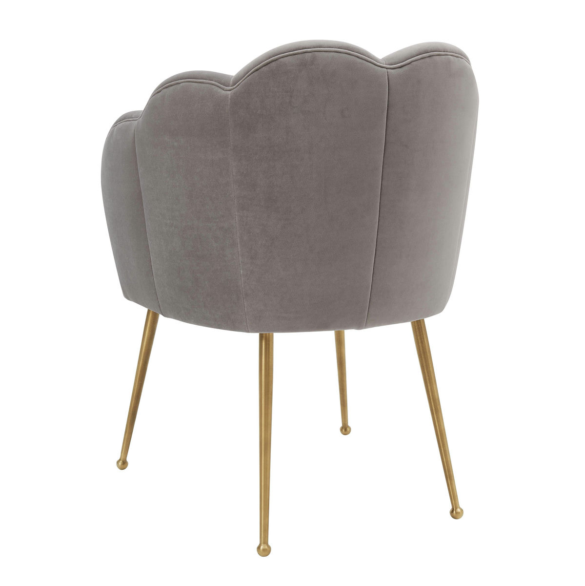 TOV Furniture Peony Grey Velvet Dining Chair