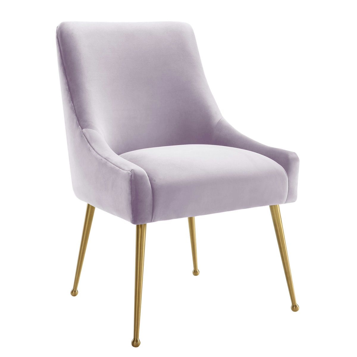 TOV Furniture Beatrix Lavender Velvet Side Chair