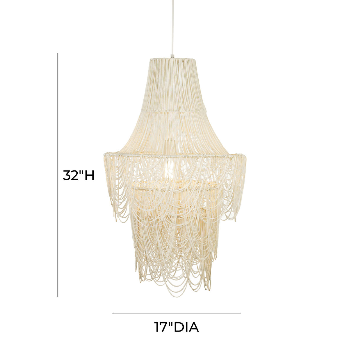 TOV Furniture Raipur Ivory Pendant