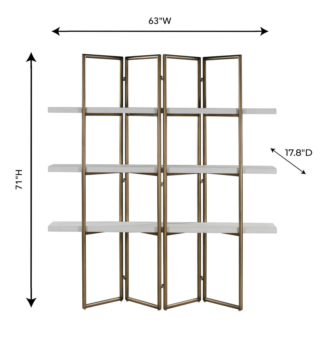 TOV Furniture Kupa Concrete Bookcase