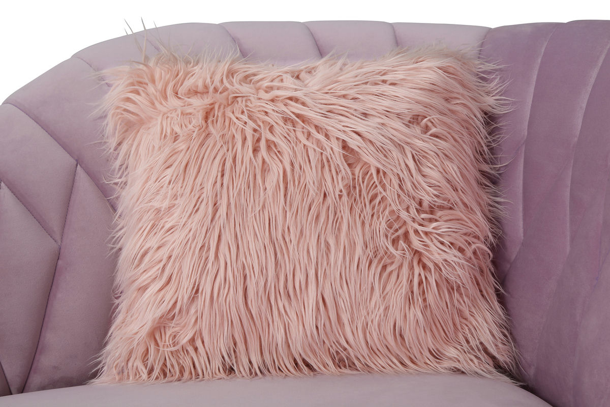 TOV Furniture Eva Blush Velvet Sofa